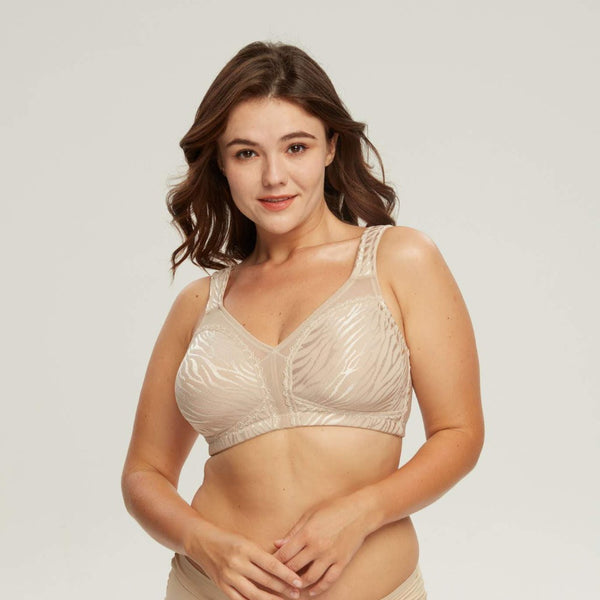 411 Non Padded Minimizer Bra Beige – DOTVOL