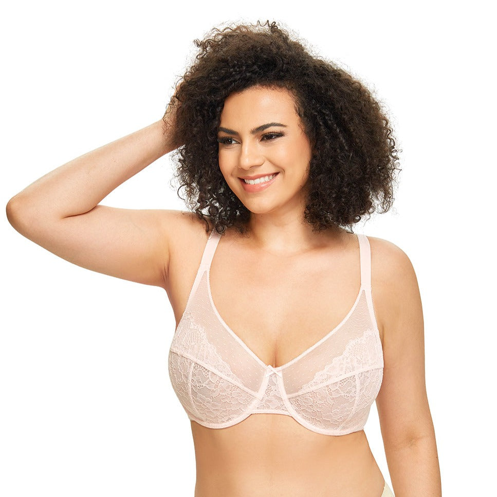 427 Women's Plus Size Full Coverage Sexy Lace Unpadded Underwire