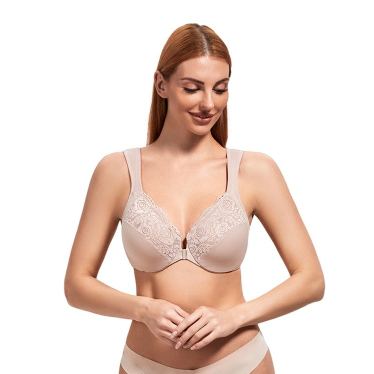 Everyday Bras for Seniors with Sagging Breasts Front Closure