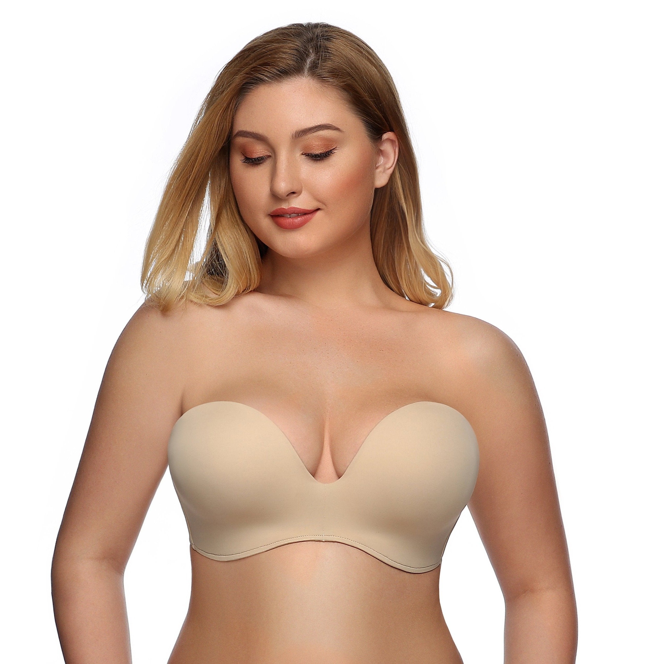 Push up Adjustable Strapless Non-Slip Front Open Invisible