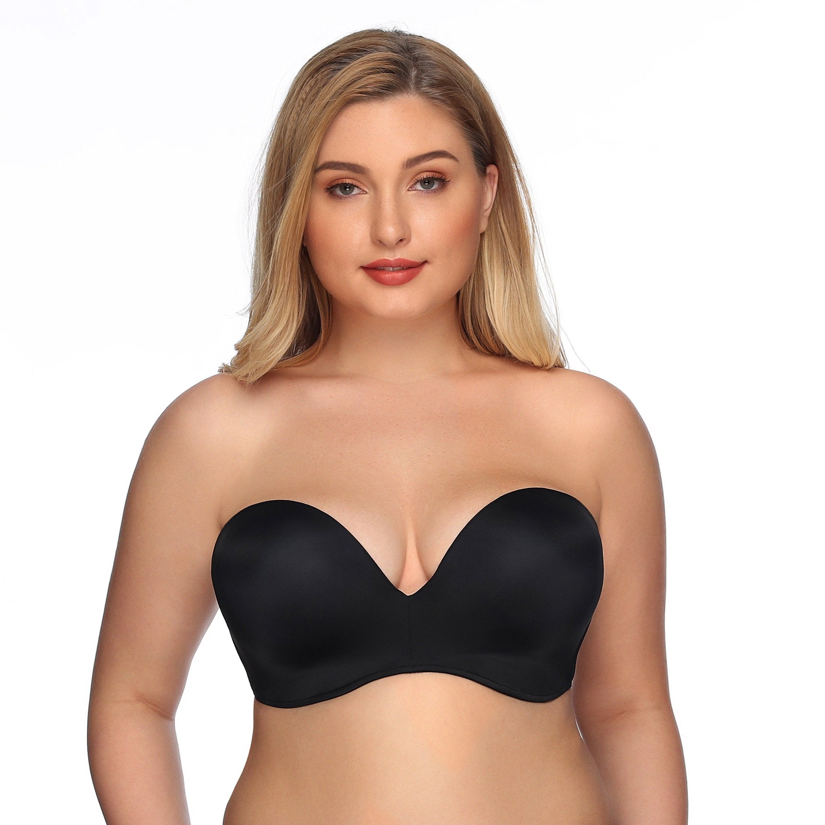 Underwire Non Slip Lifting Plus Size Soft Push Up Tube Bras – The
